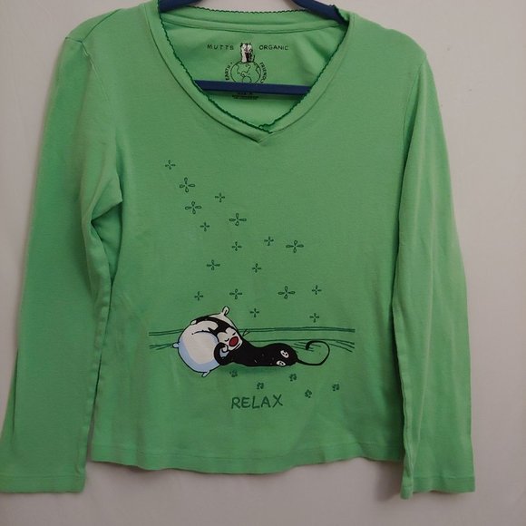Mutts Organic Other - Mutts Organic Kelly Green Relax Long Sleeve T-Shirt Medium